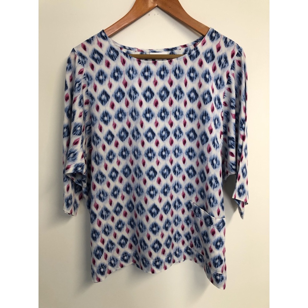 PURE JILL NWT Women’s Geometric Blouse Size M